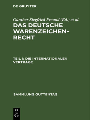 cover image of Die internationalen Verträge